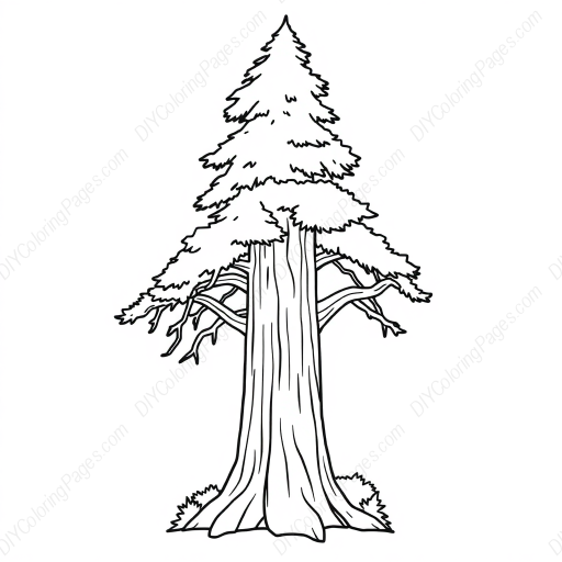 Redwood Tree Coloring Pages DIY Coloring Pages